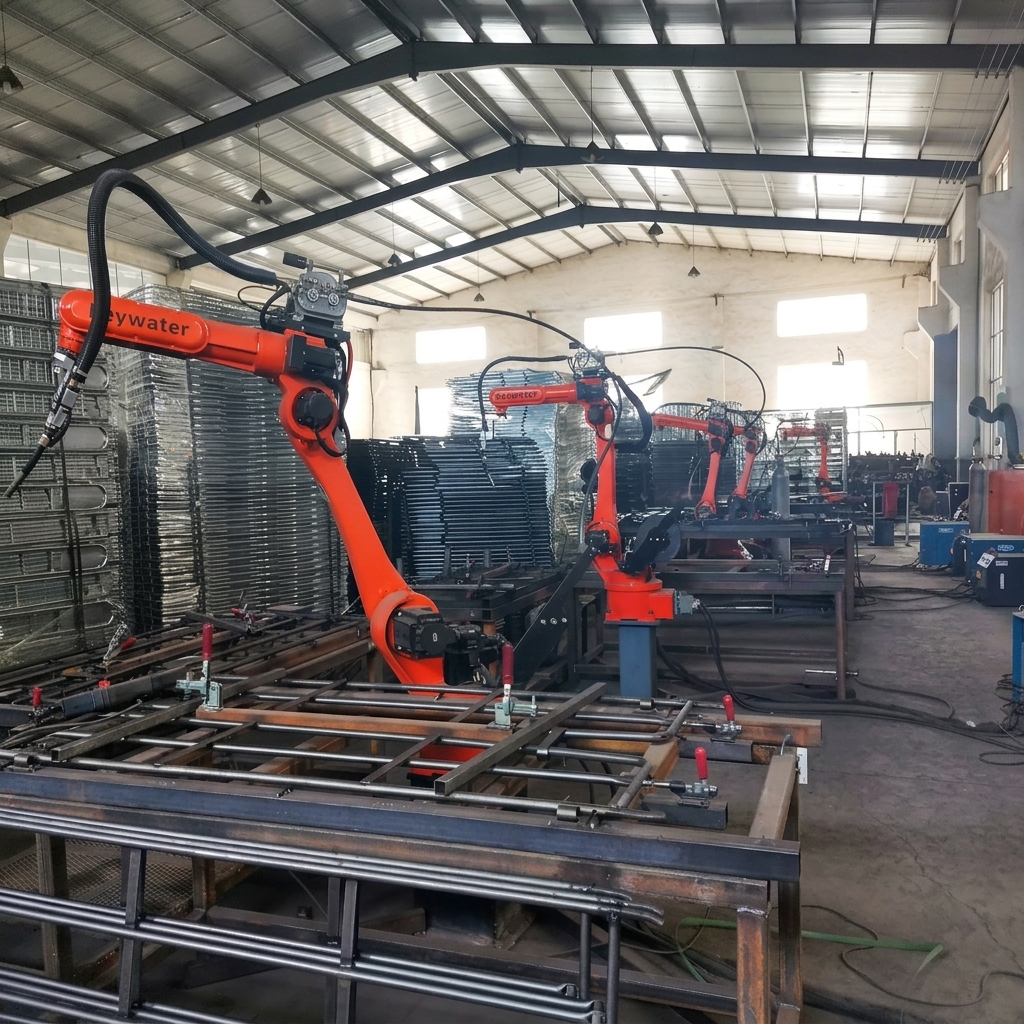 Automated welding for wire container production
