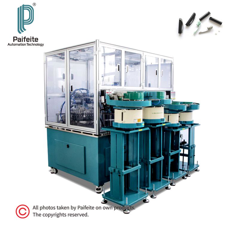 Automatic pen cap assembly machine by Paifeite Automation for pen production line projects