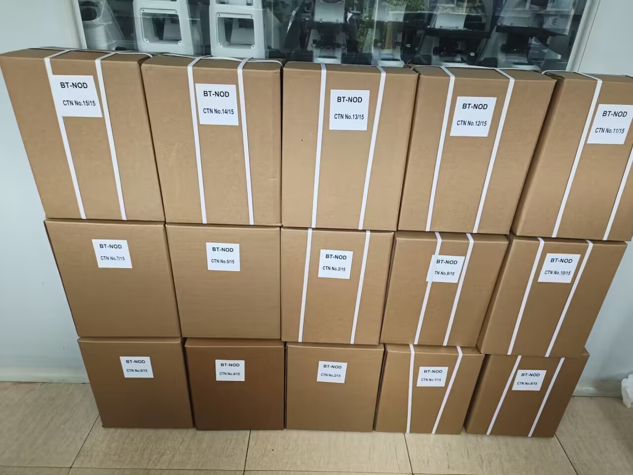 Neutral export packaging for microscopes from Chongqing Scope