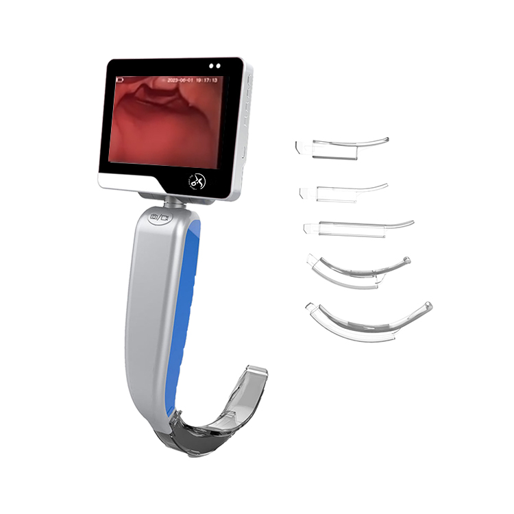 Unicorn BMS-YA video laryngoscope with built-in display for OR, ED, and ICU airway management