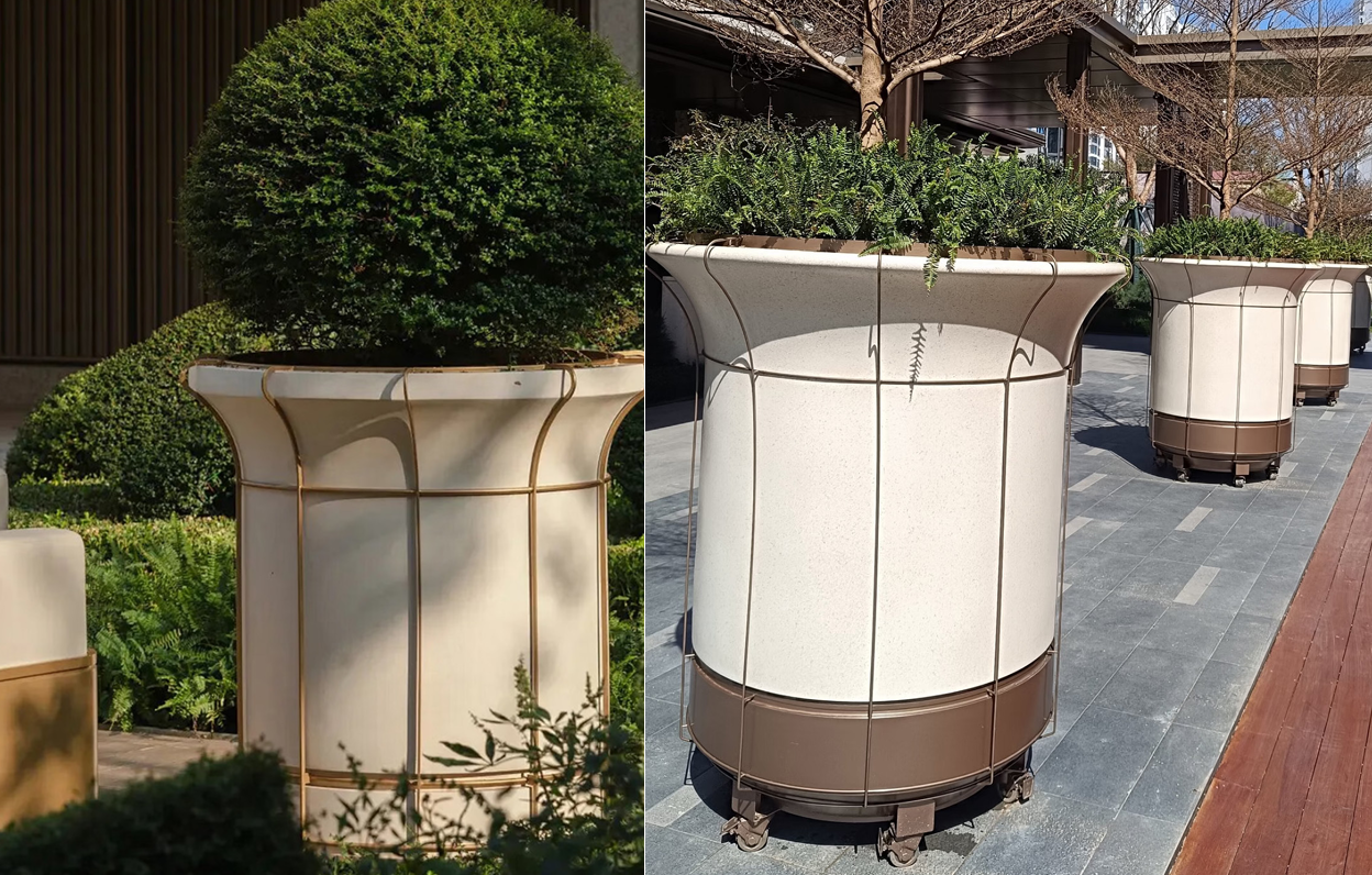 Custom high-end commercial planter