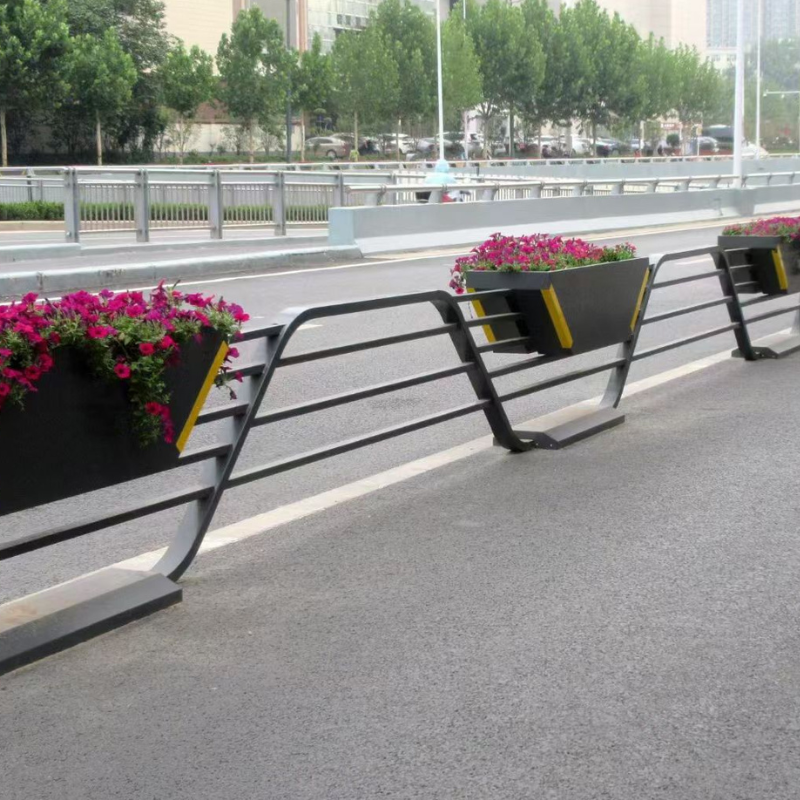 Integrated Road Planter Barrier-1