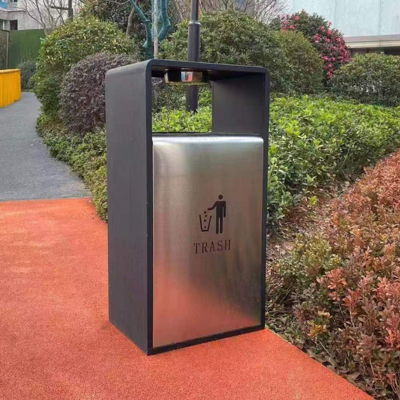 Single-door garbage bin