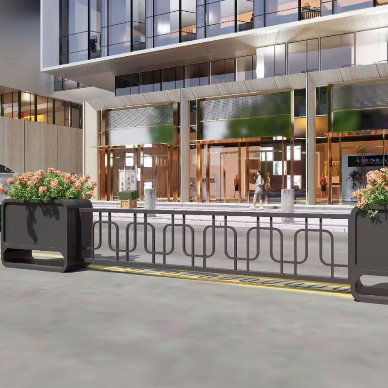 Integrated Road Planter Barrier-4