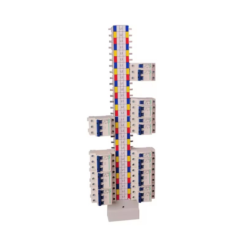 Pan assembly busbar set used inside industrial and commercial low-voltage distribution boards