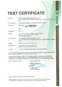 DEKRA Test Certificate