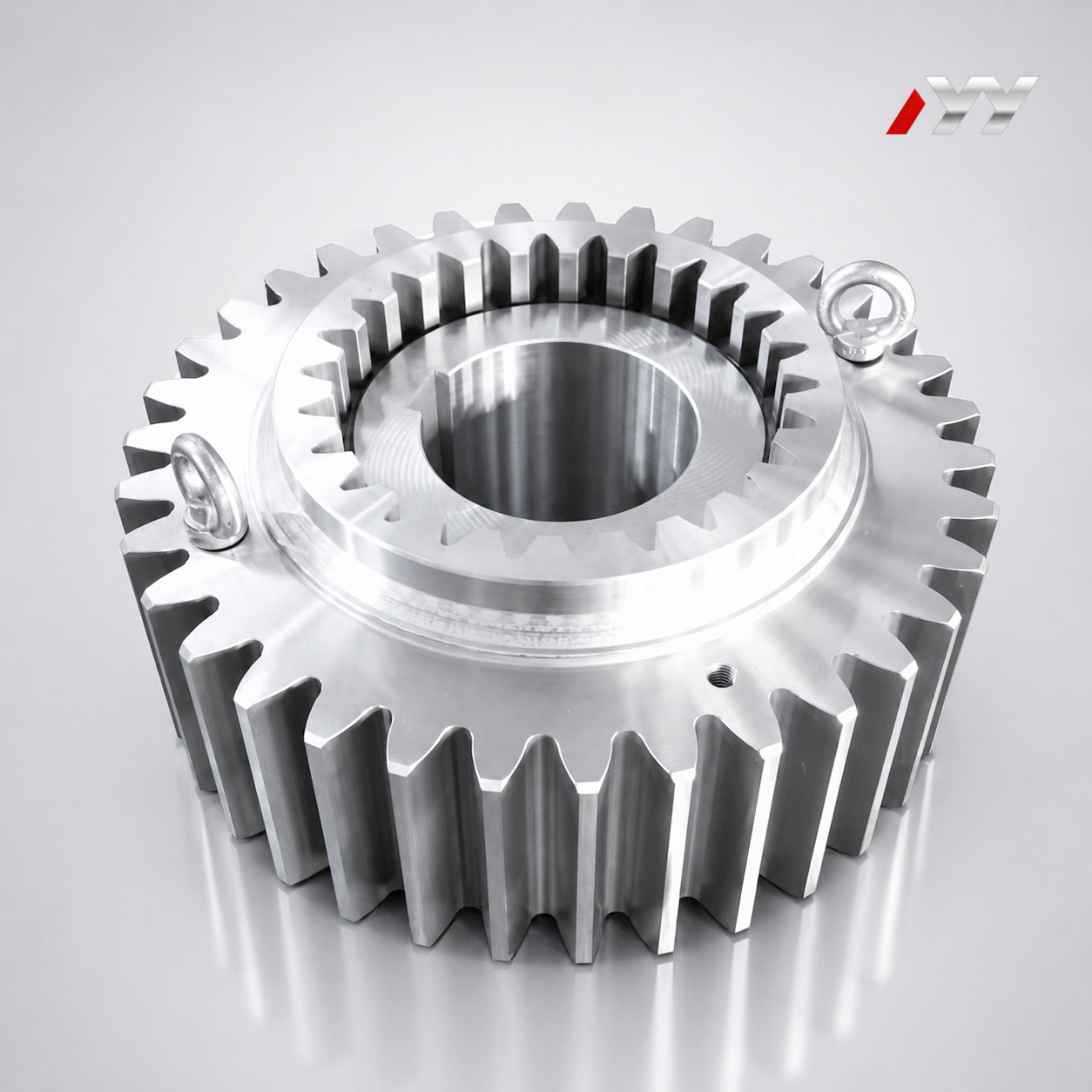 High-Precision Helical Gear with Splined Bore