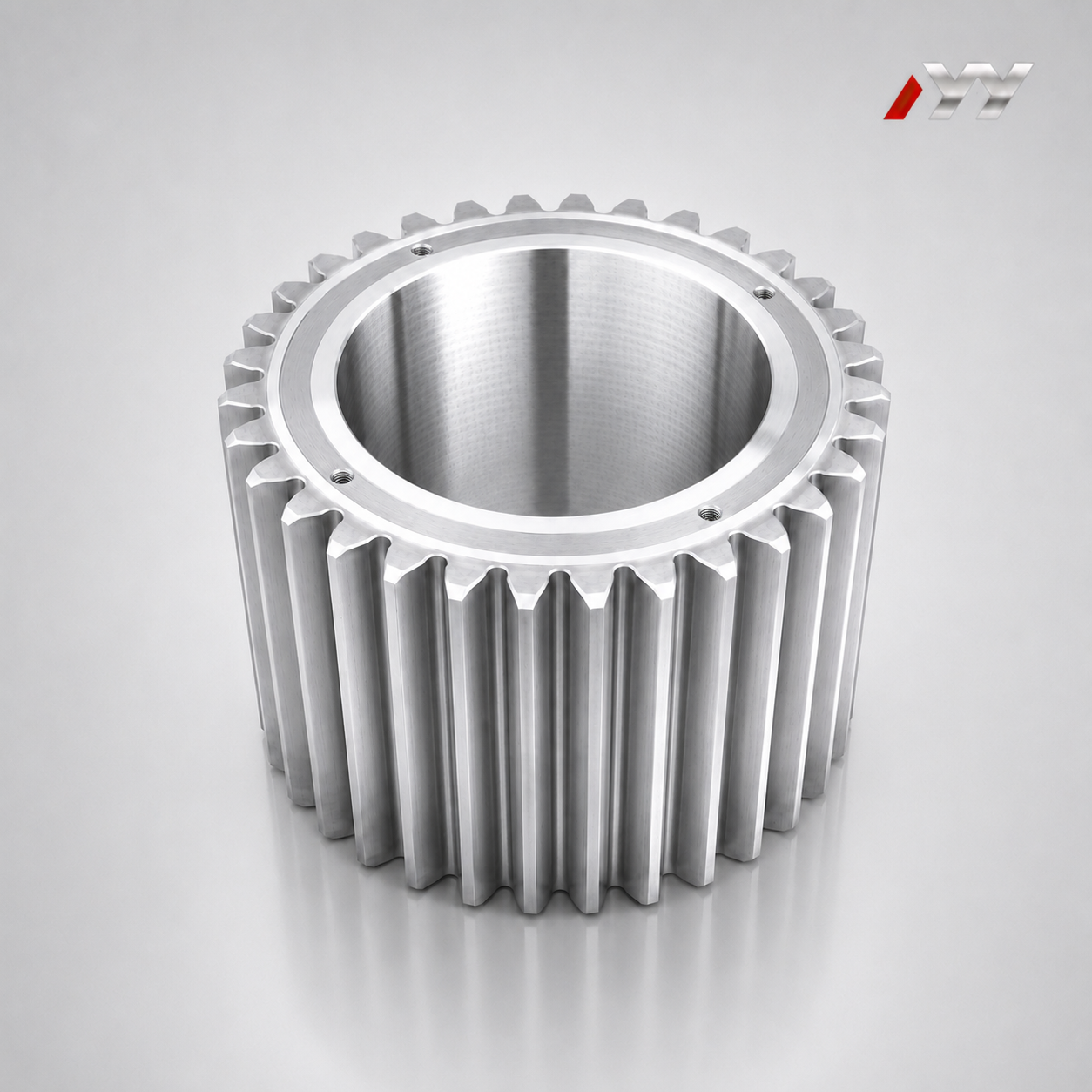 Custom high precision helical gear manufactured by New Yinye Transmission
