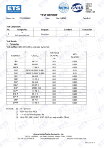 Phthalate Testing