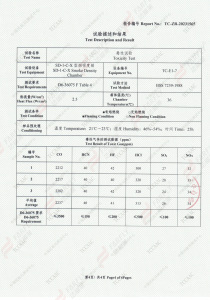 Smoke toxicity test