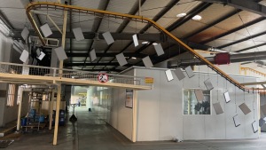 Powder coating plant