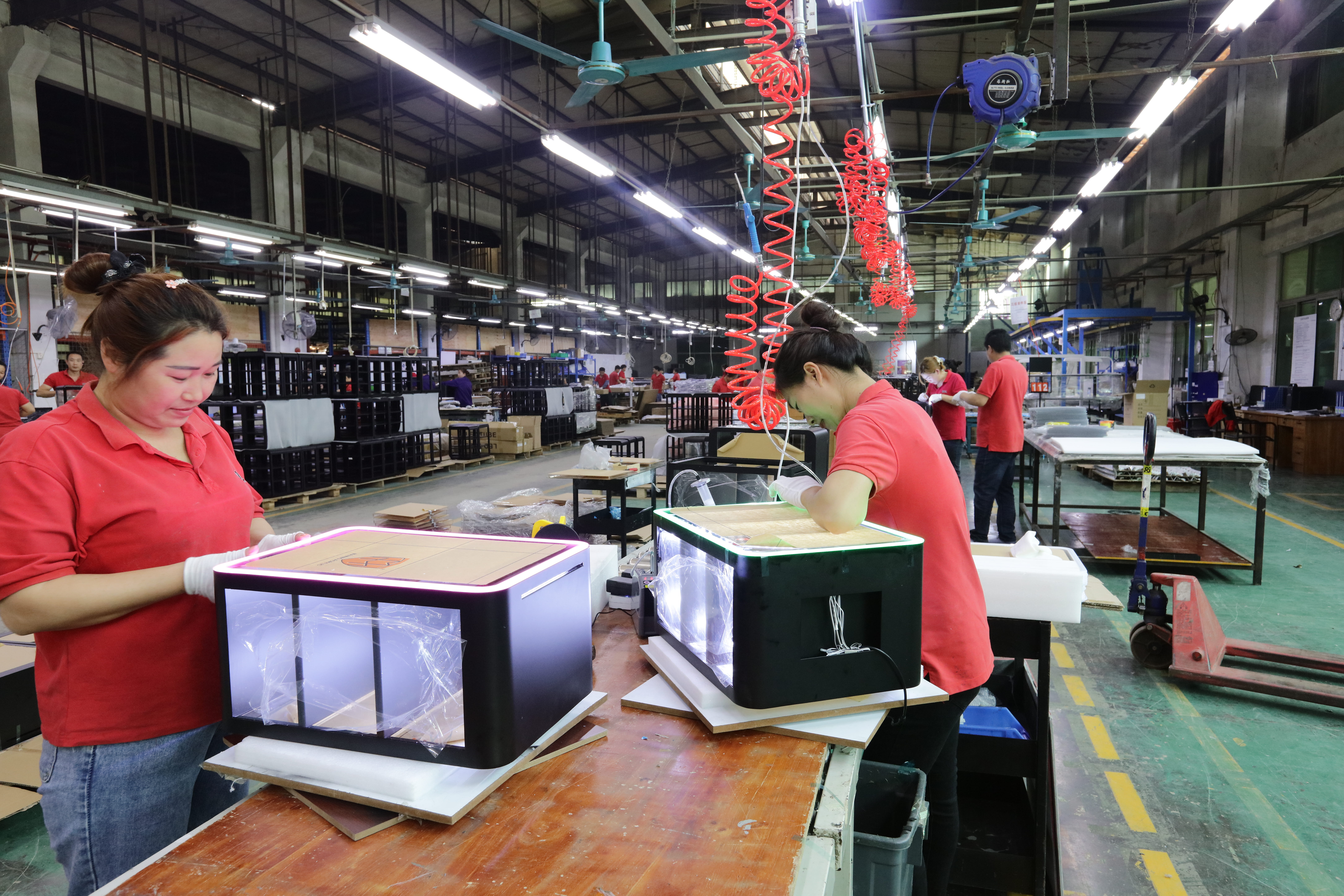 EcoDDL packing line showcasing manufacturing capacity