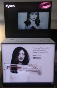 Hair dryer display stand