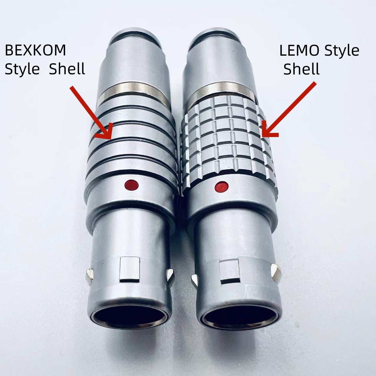 Push pull connector shell design comparison for engineering evaluation