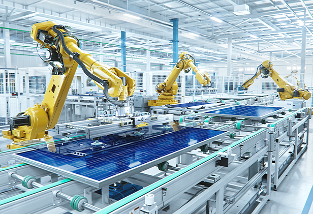 Automation robots using push pull connectors for signal transmission in European industrial settings