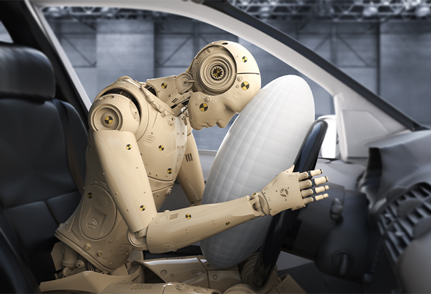 Automotive crash test simulator using BEXKOM push pull connectors