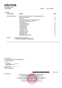 Intertek Test Report