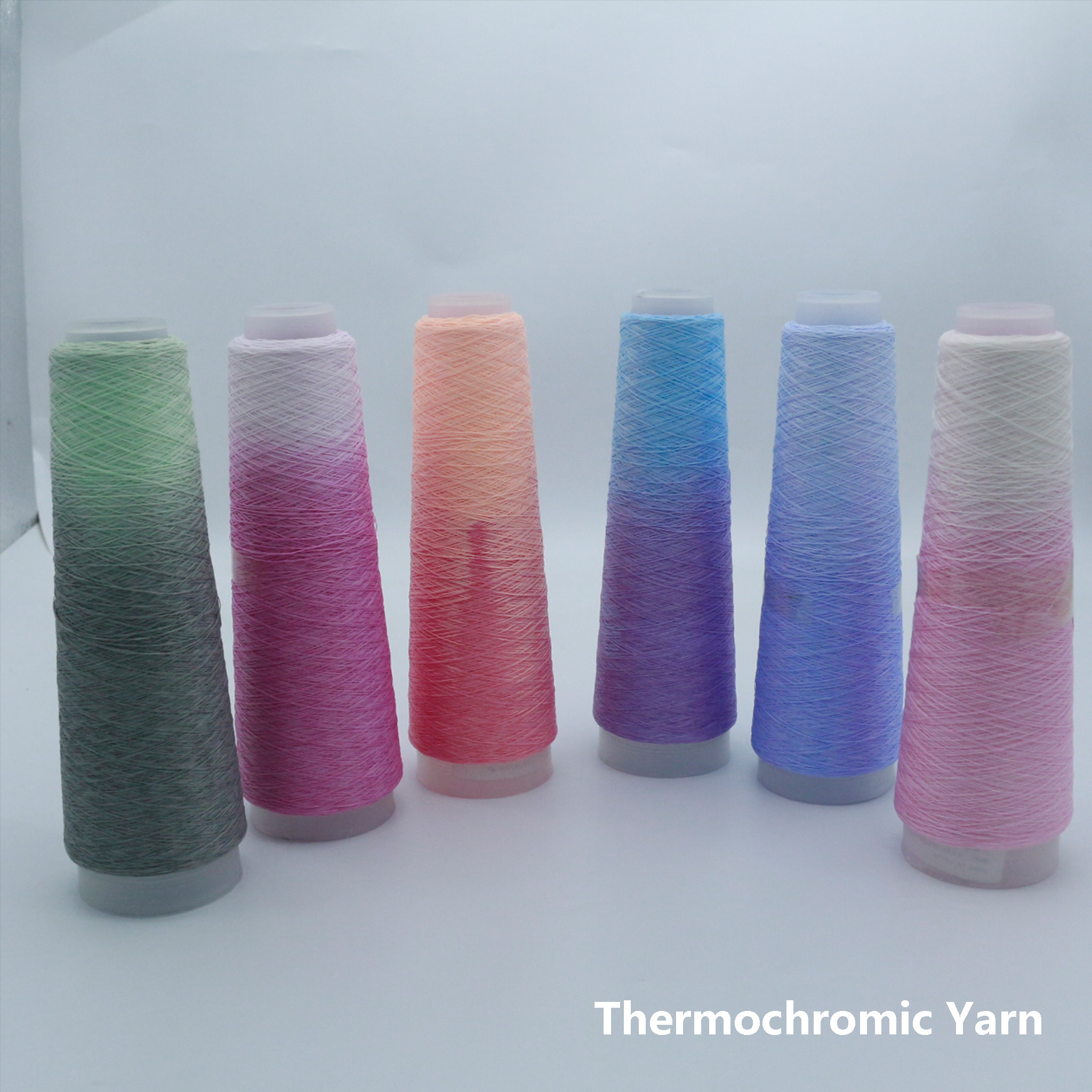 Thermochromic Yarn - color change triggered by body heat