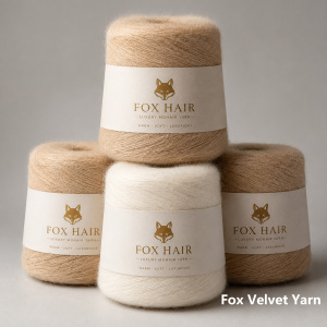 Faux Fox Yarn / Fox-like Velvet Yarn / Fox Fleece Yarn / Faux Fox Yarn / Faux Fox Fur Yarn / Fox Plush Yarn / Fluffy Velvet Yarn / Soft Plush Yarn / Luxury Fluffy Yarn / Warm Fuzzy Yarn / Premium Faux Fur Yarn / High-end Knitting Yarn