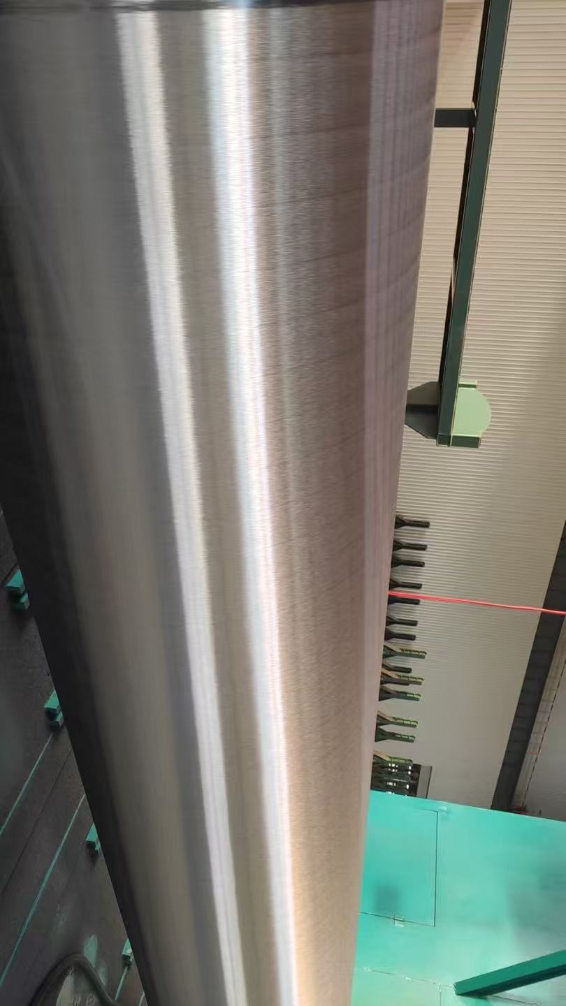 Steel pipe surface after grinding machine treatment