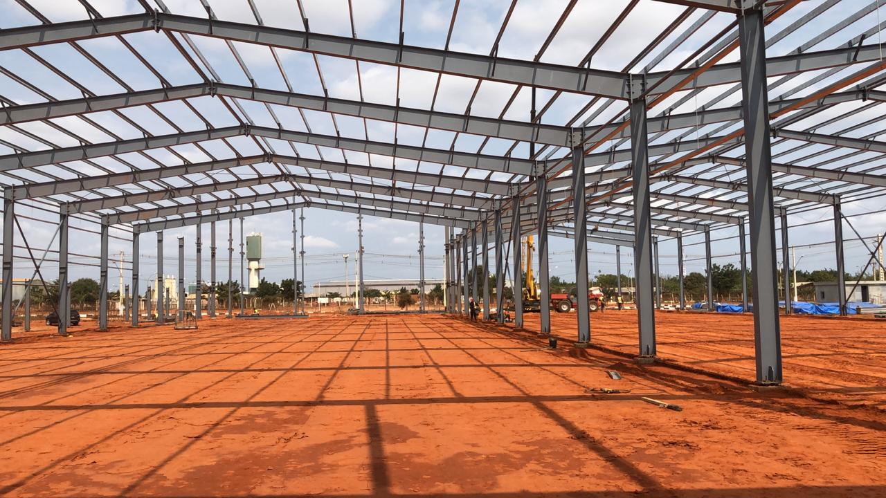 Steel structure workshop and warehouse project in Angola