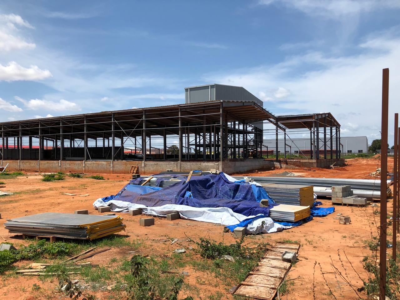 Ganyo steel structure workshop in Angola