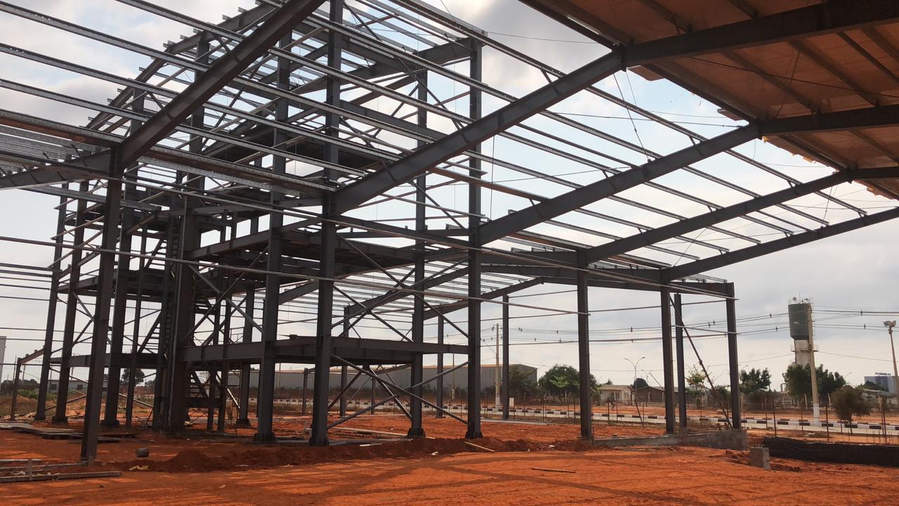Ganyo prefabricated steel workshop project in Angola