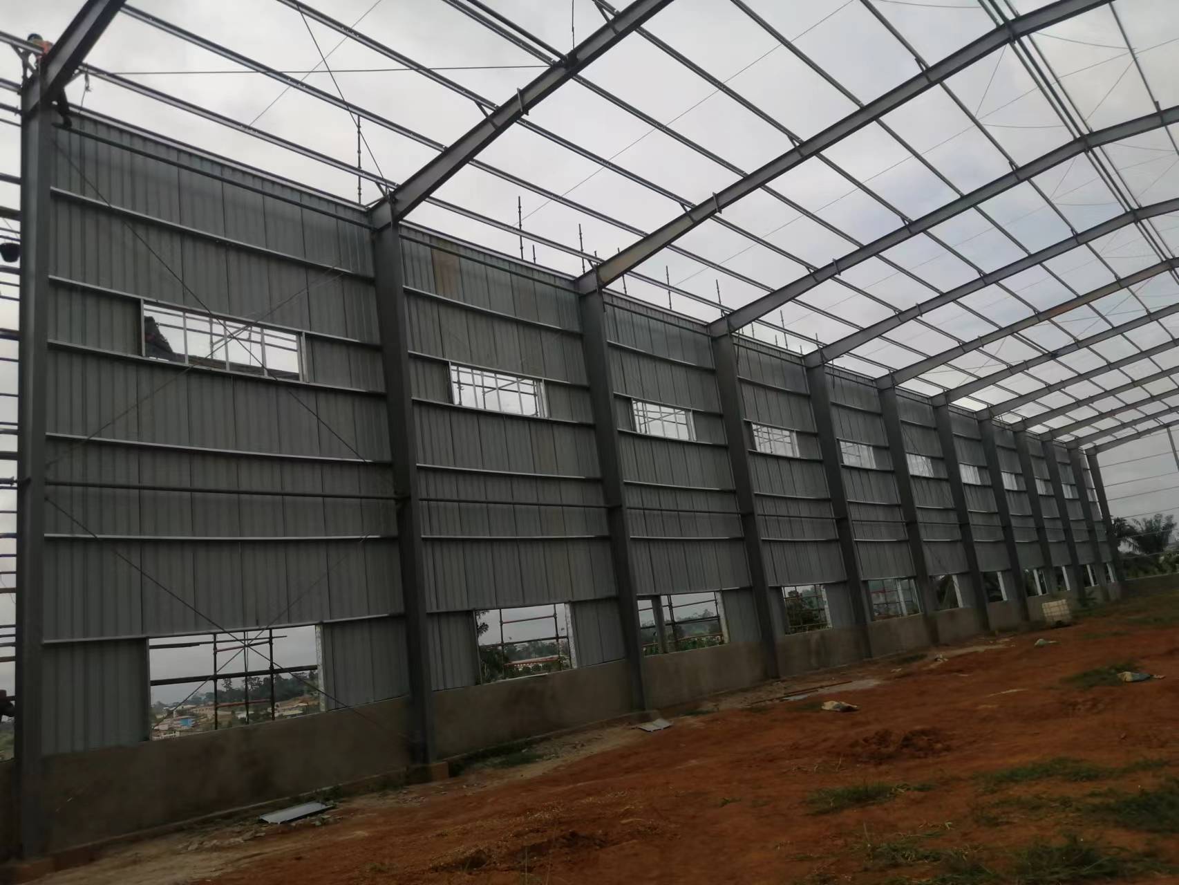 Prefabricated steel structure workshop project in Cameroon