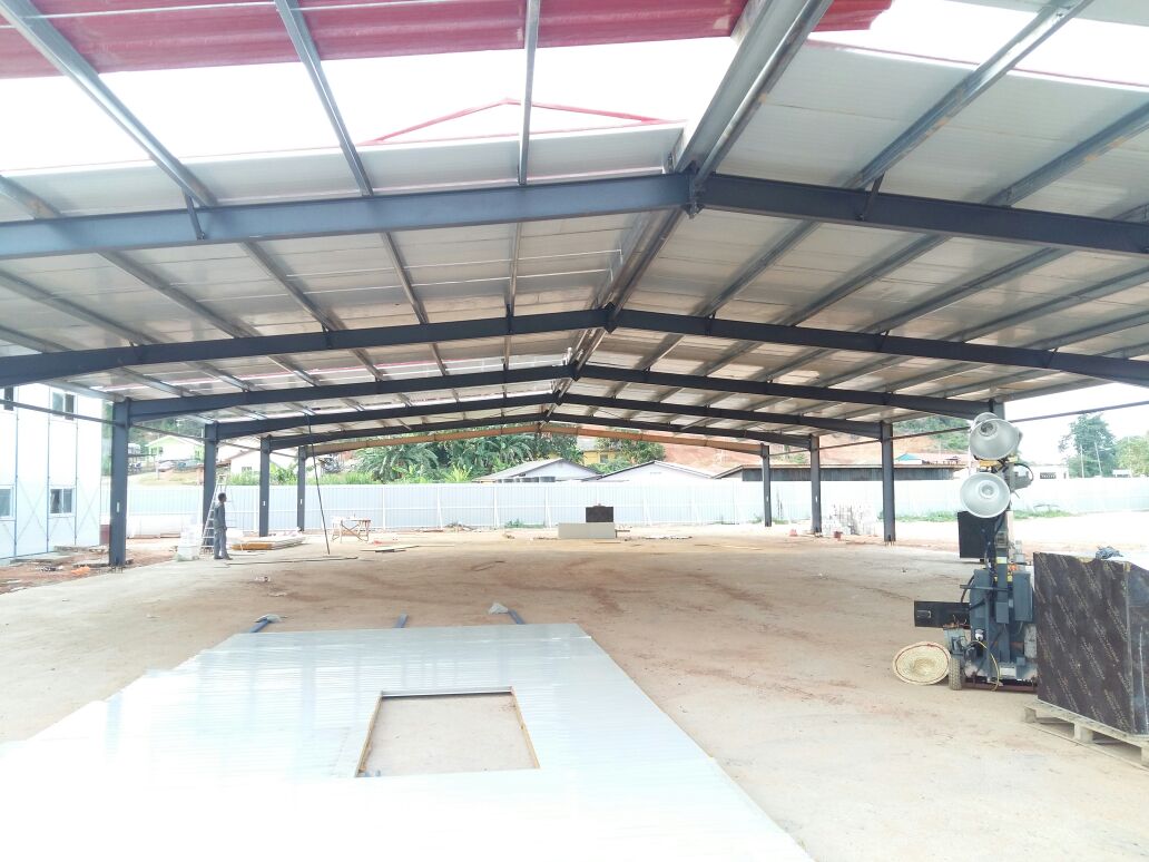 Custom steel garage shed for tropical climate