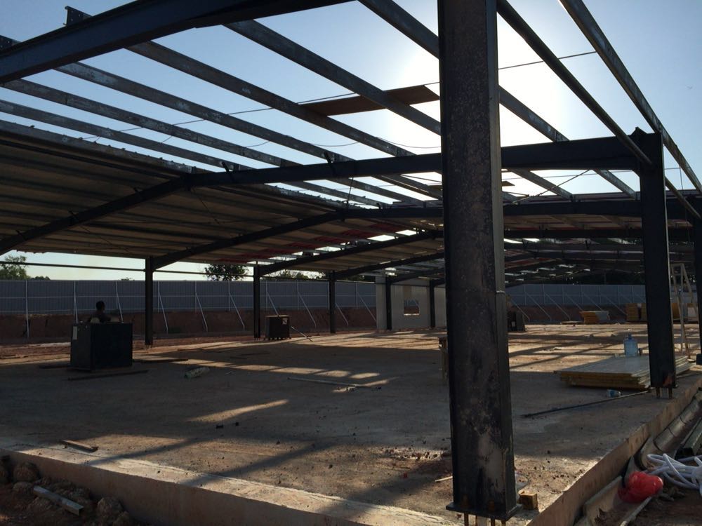 Steel structure interior for worker accommodation