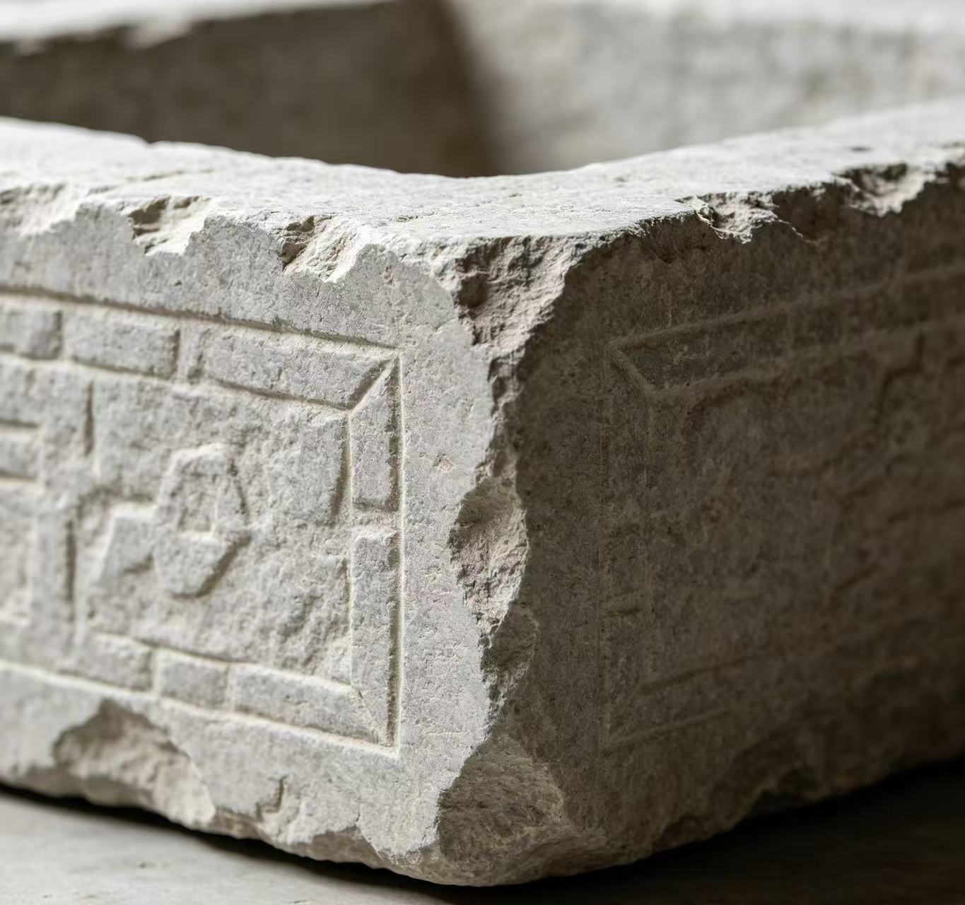Traditional rough-processed stone products