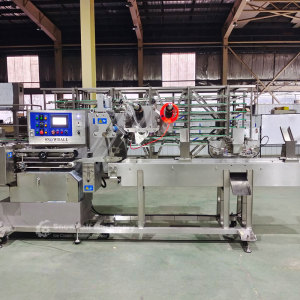 ice cream sandwich machine, ice cream sandwich making and packing machine, ice cream cookie sandwich machine, ice cream sandwich extruded and wrapped