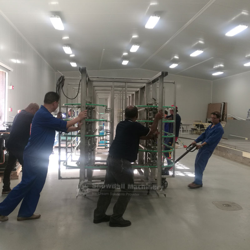 Complete turnkey ice cream production line from premix to packaging