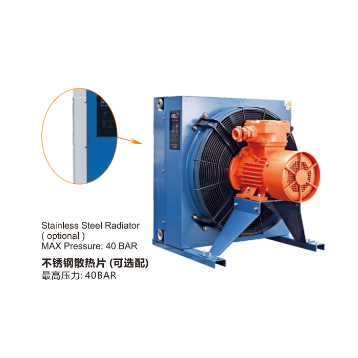 DEO DFLEX series air-cooled coolers for lubrication system cooling