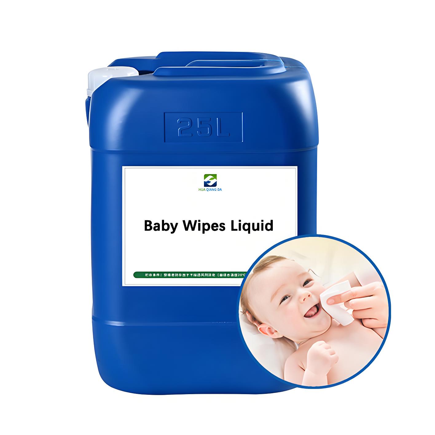 Baby wipes liquid formulation with pH 5.5-6.5 for sensitive skin