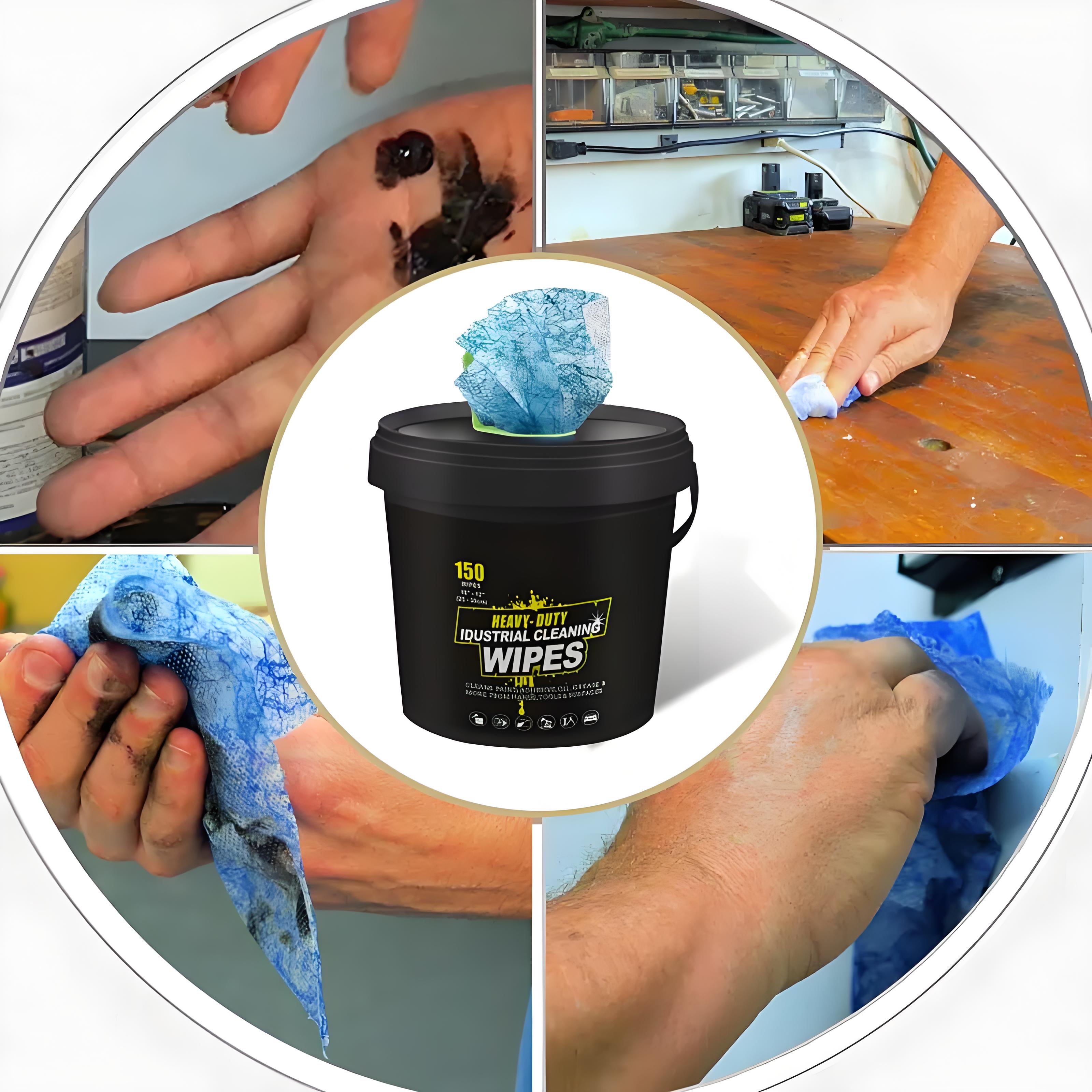 Production line of heavy duty industrial cleaning wipes liquid at Huaqiangda