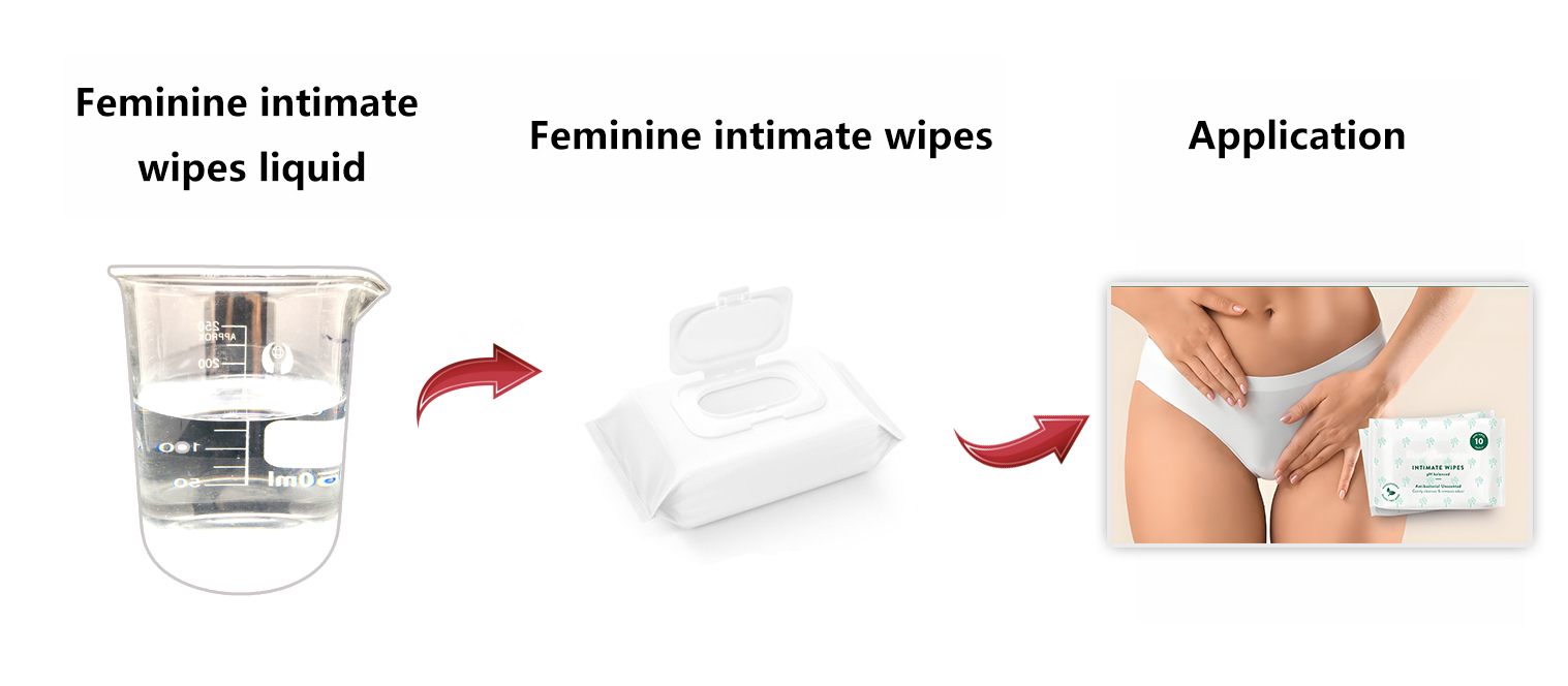 Feminine intimate wipes liquid HUA-FI production line