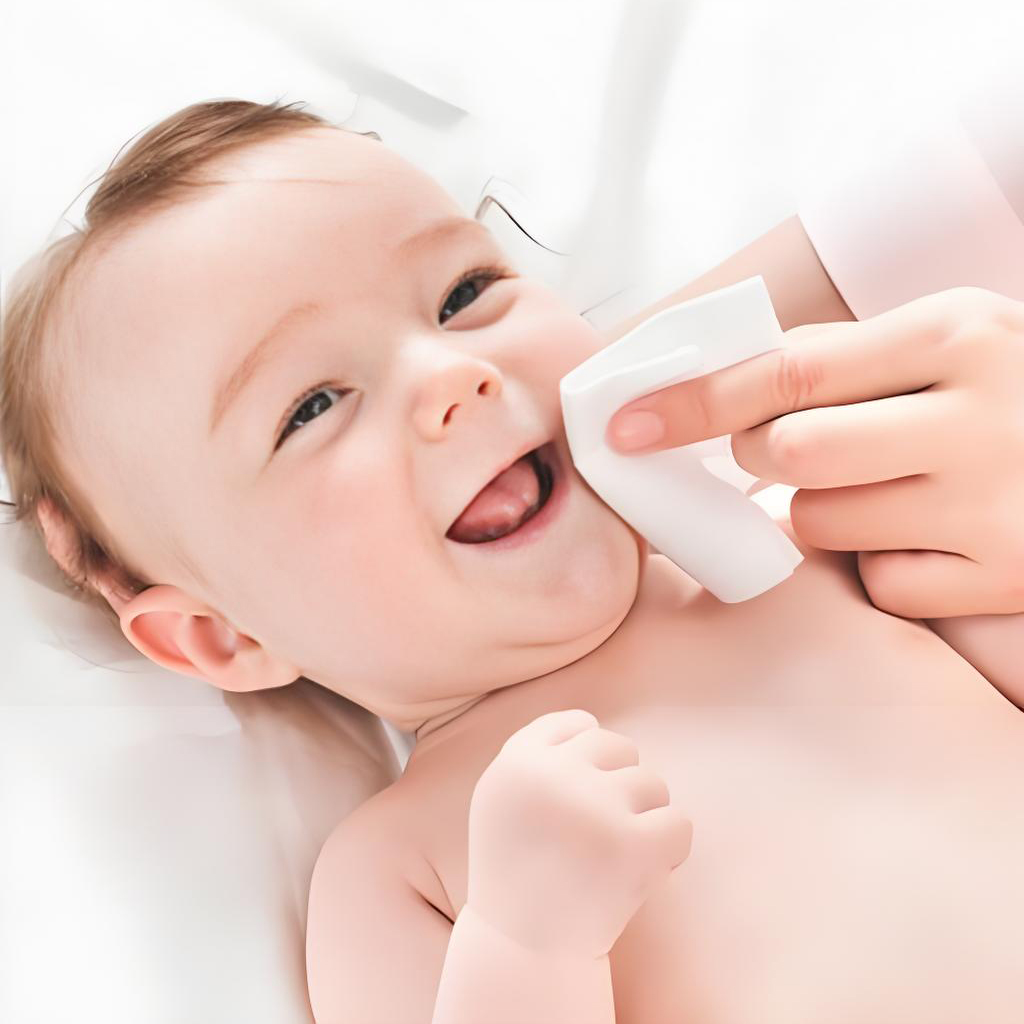 Baby wipes liquid in application scenario