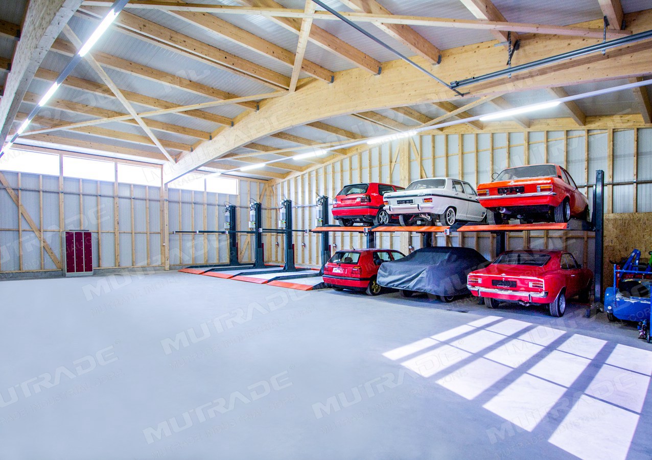 HP1127 Hydraulic Two Post 2 Car Garage<p class=