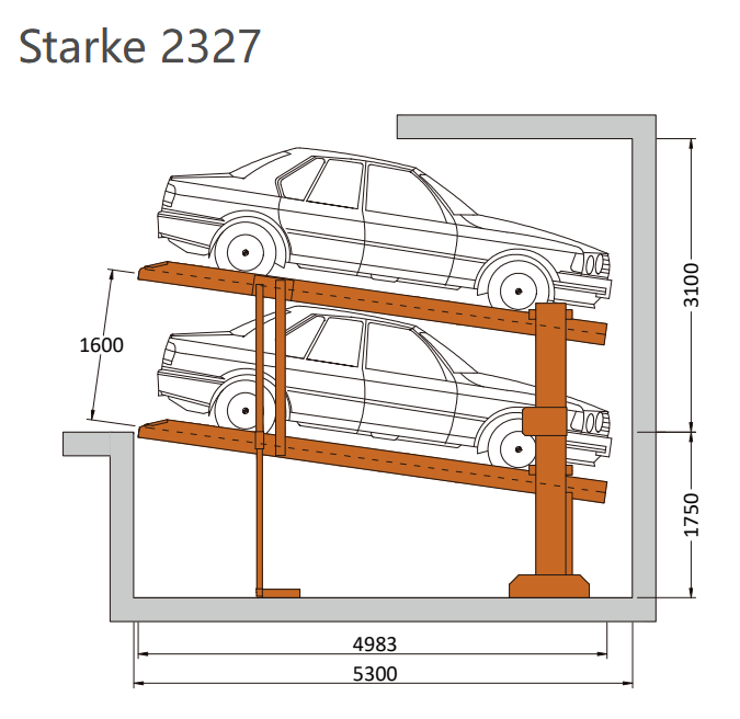 ST2327 klaus car lift<p class=