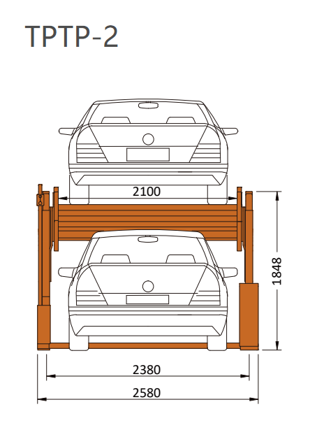 TPTP-2 Two Post Parking Lift<p class=