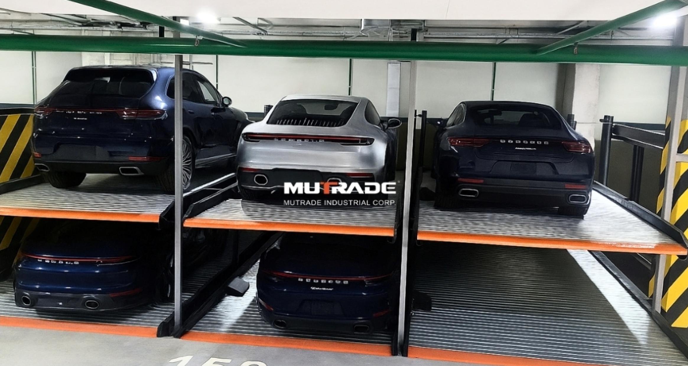 Starke 2127 two-post pit parking lift for underground residential car parking