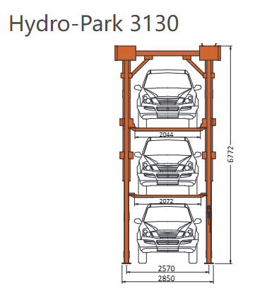 HP3130 4 Post Car Storage<p class=