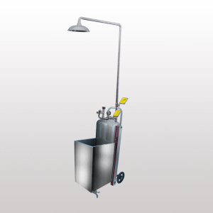 Portable shower and eyewash
