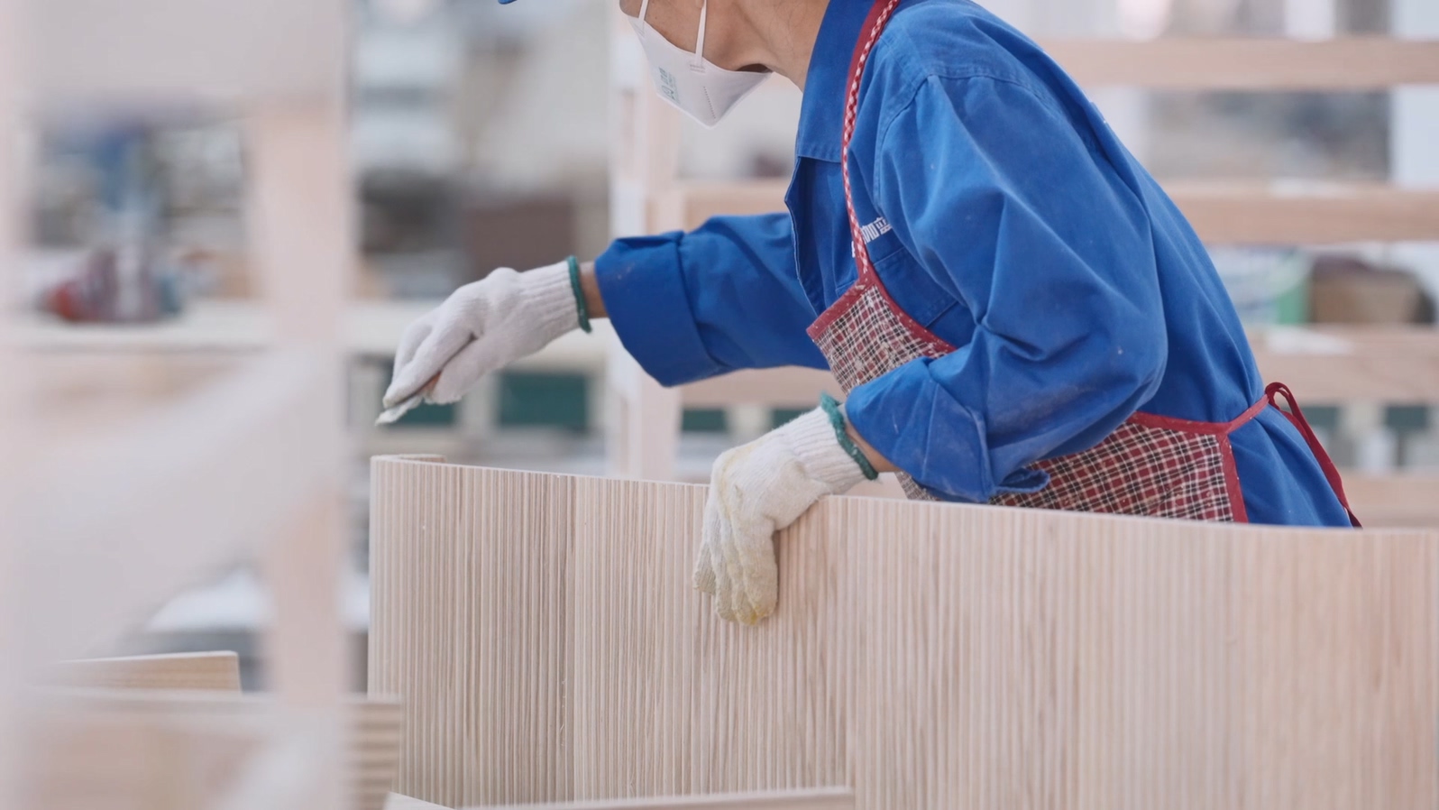 Arc-shaped pattern woodworking technique