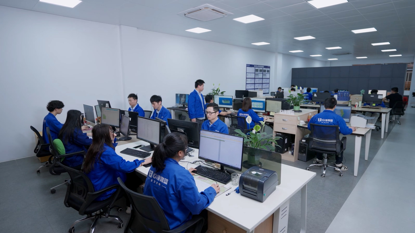 SHKL technology team and quality control laboratory environment