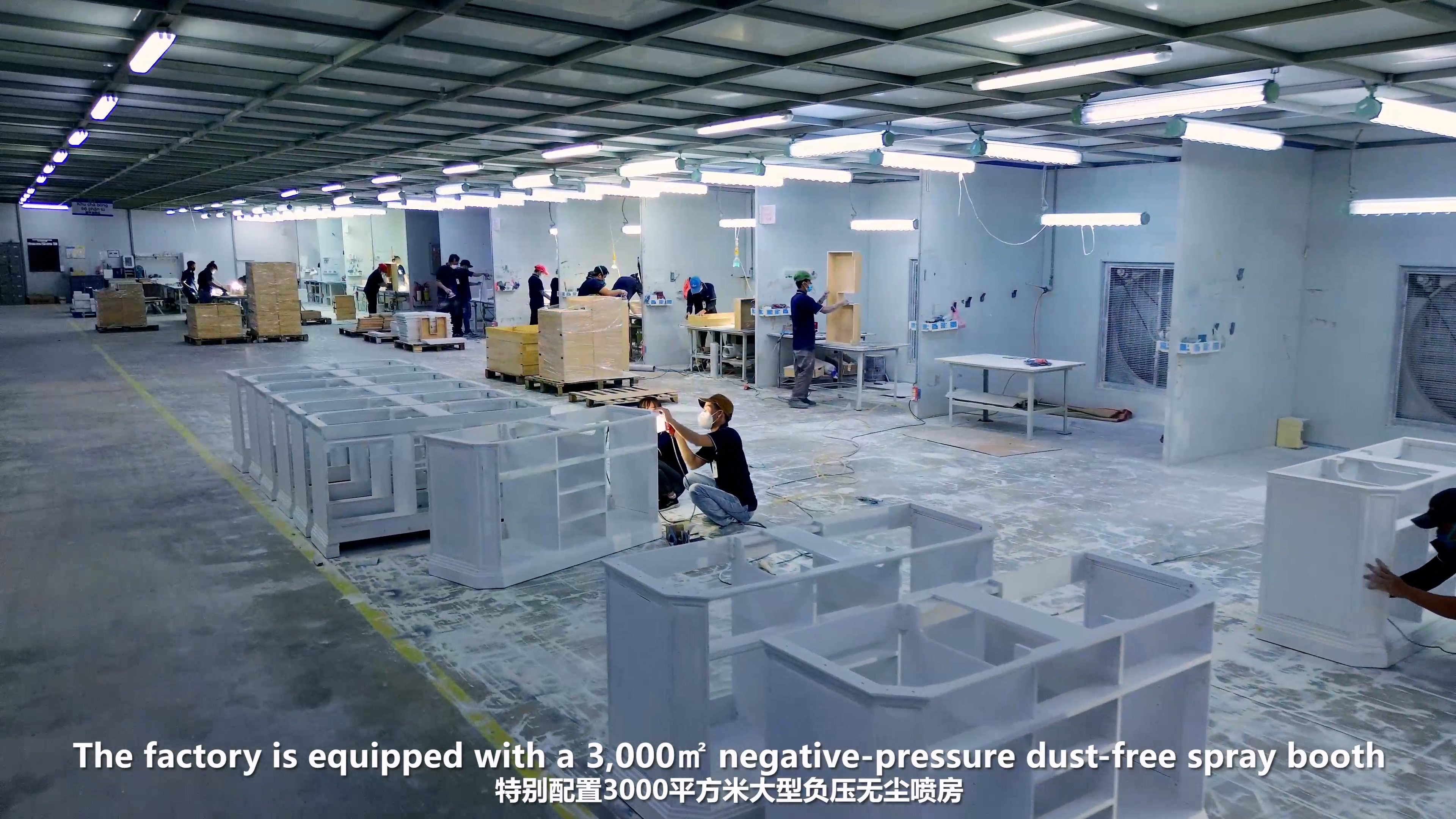 Dust-free spray booth workshop at SHKL