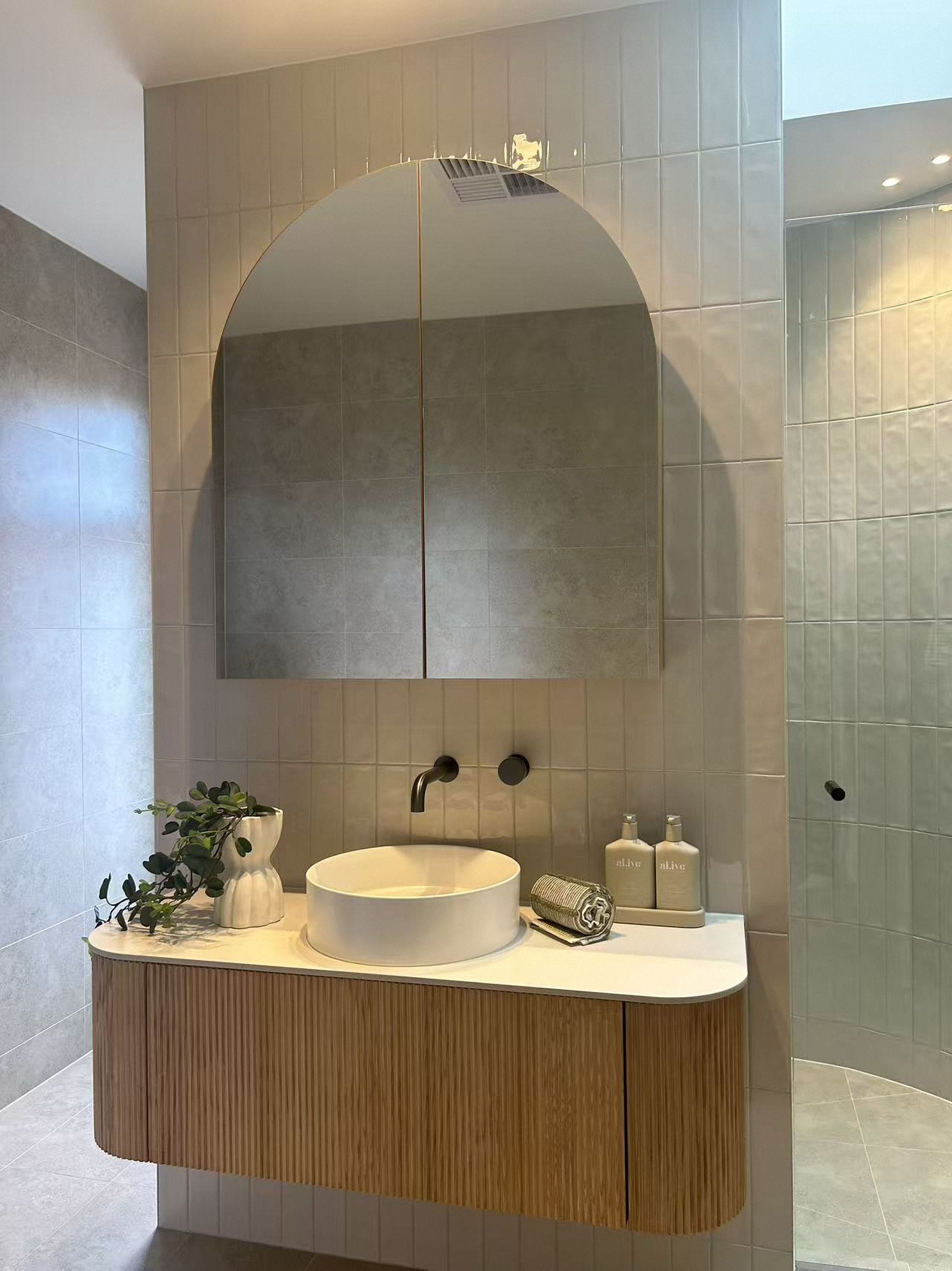 Customized bathroom vanity supplied for an Australian villa project