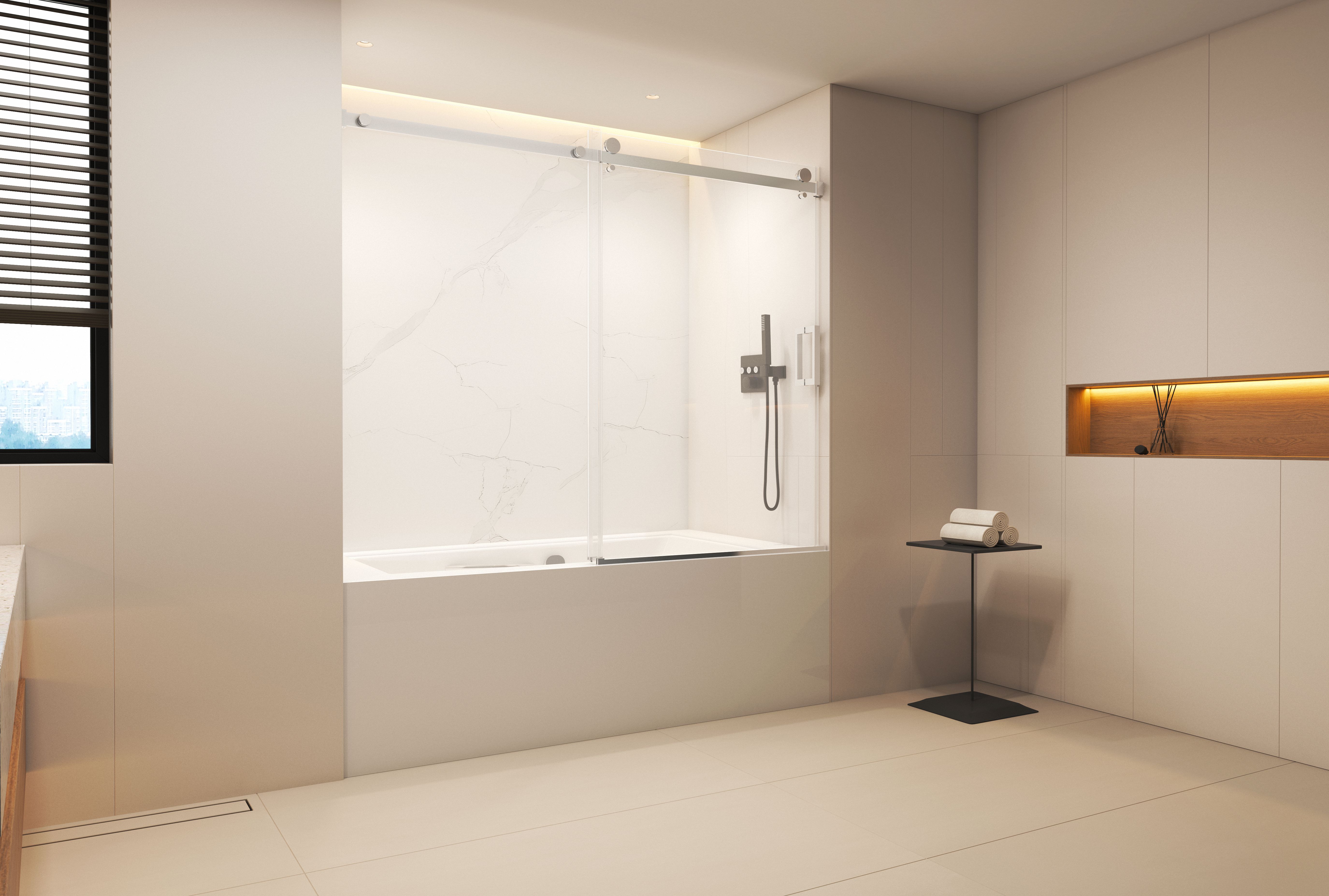 Bathtub shower door