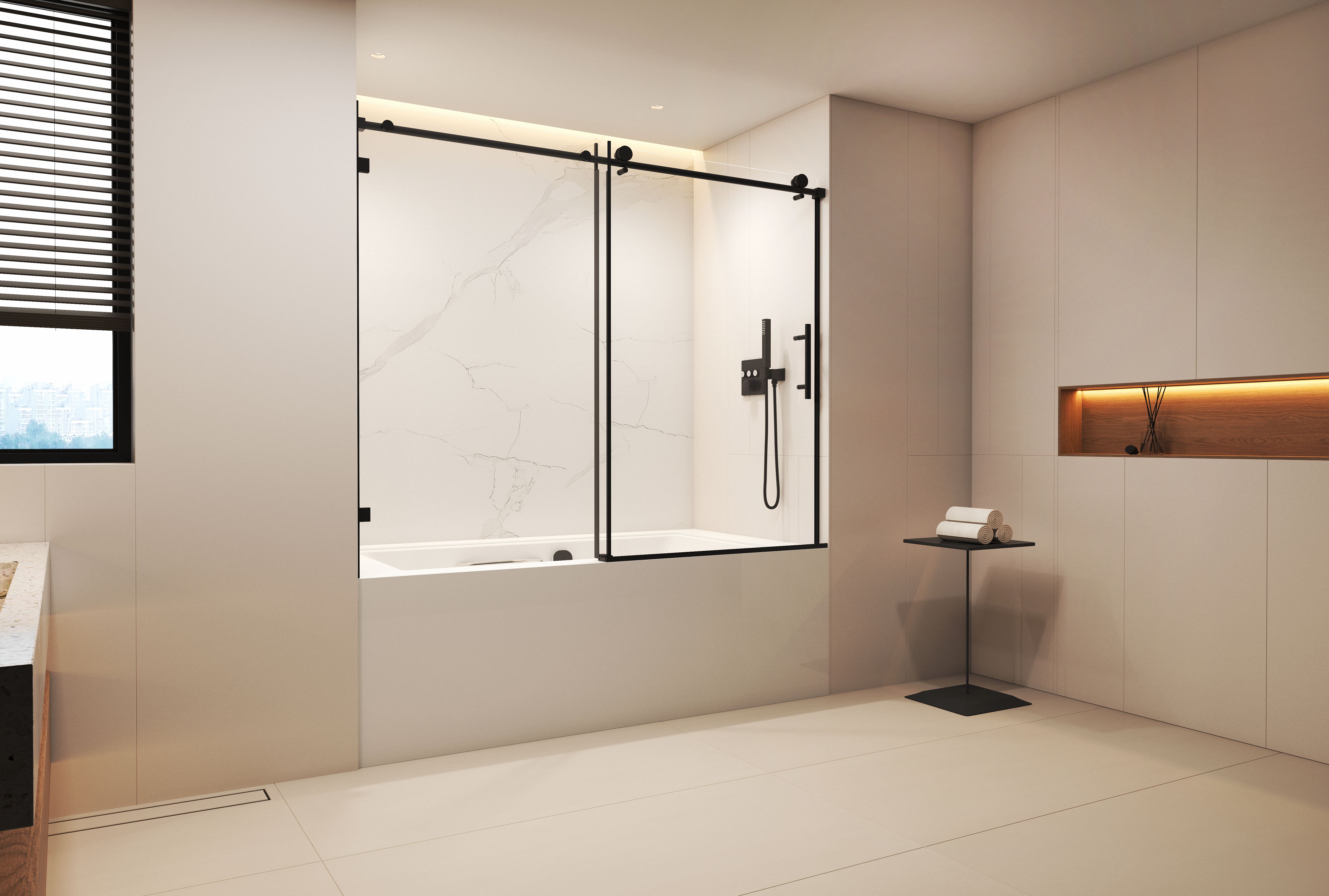 Bathtub shower door